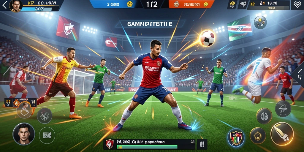 Tangkapan layar gameplay penuh aksi di level 1.