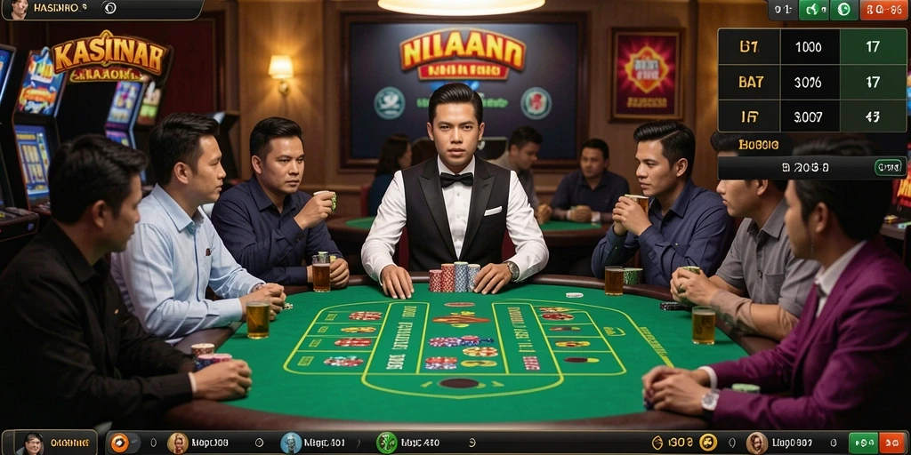 Tangkapan layar menunjukkan grafis menarik dari antarmuka permainan.
