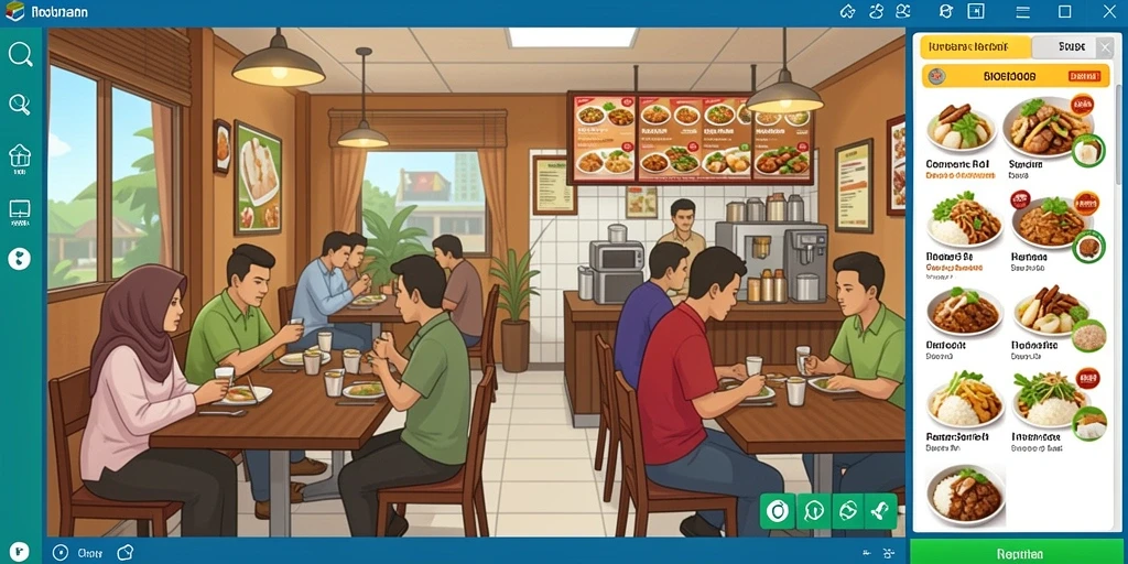 Tampilan utama yang menarik dan mudah digunakan.