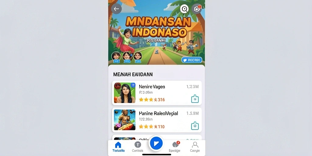 Tampilan permainan dengan grafis yang menarik.