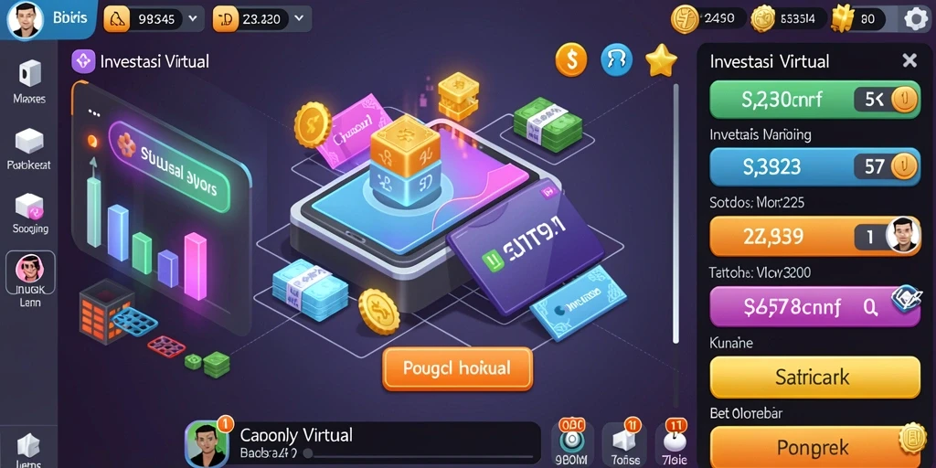 Screenshot dari antarmuka permainan yang menarik.