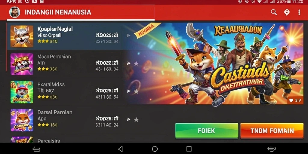 Tampilan antarmuka yang user-friendly.