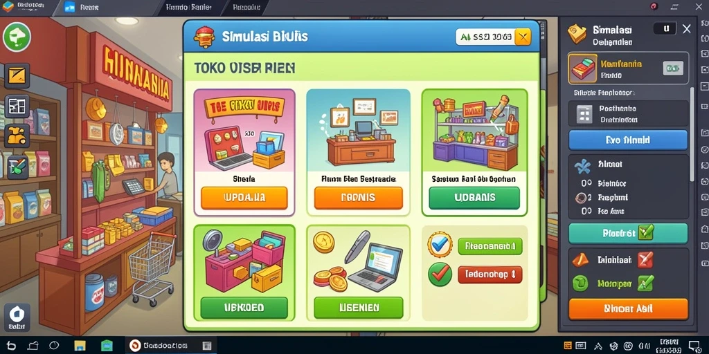 Screenshot menunjukkan karakter utama dalam misi seru.