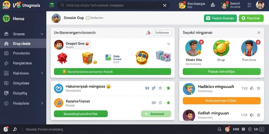 Menampilkan karakter utama yang siap berpetualang.