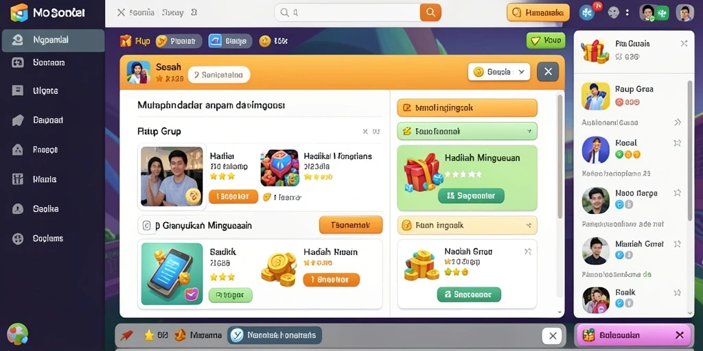 Tampilan antarmuka yang menarik dan user-friendly.