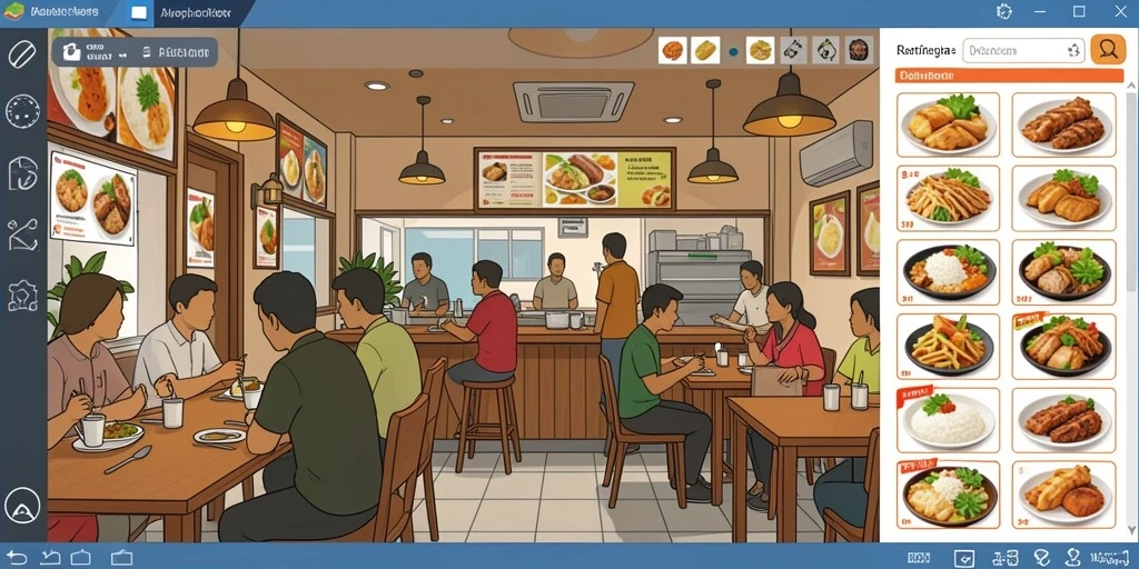 Screenshot menunjukkan karakter utama dalam pertempuran epik.